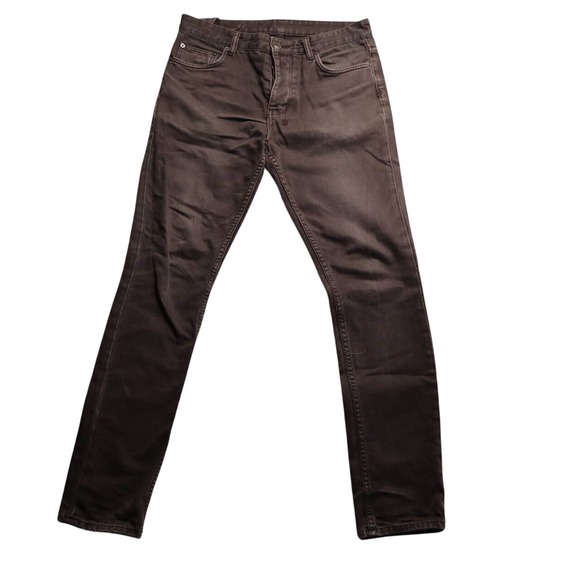 Ksubi Mens Brown Denim Jeans Slim Fit Detailed Stitching Size 32 Rare - Picture 4 of 14